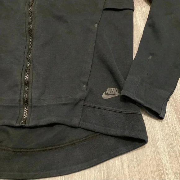 Nike Tech Fleece FZ Hoodie Black Women’s S Scuba Hood 806329-010 Pre-owned - Picture 11 of 11